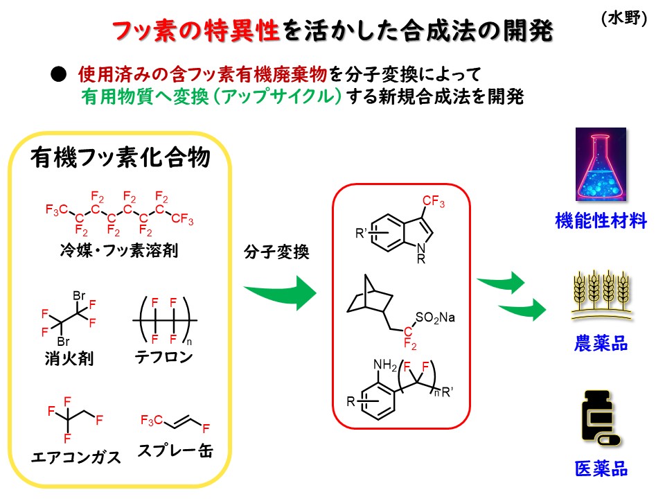 フッ素の特異性を活かした合成法の開発